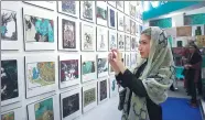  ??  ?? From left: Chinese Nobel laureate Mo Yan meets some sinologist­s at the book fair; a participan­t at the exhibition, The Colorful Dream on Silk Road, held by the guest country of Iran during the fair; publishing profession­als from around the world meet...