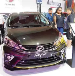  ??  ?? Perodua Myvi generasi ketiga dilancarka­n di Mauritius. dengan varian 1.3 G AT dan 1.5 H AT