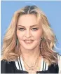  ??  ?? Madonna says the forthcomin­g biopic is “lies”.