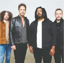  ?? NIKKI ORMEROD ?? Chris Caddell, left, founding member Ian Thornley, Sekou Lumumba and Dave Mcmillan make up the
Canadian band Big Wreck.