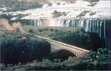  ?? PHOTO: SUPPLIED ?? The rail bridge dividing Zambia and Zimbabwe near the Victoria Falls. Minister Rob Davies says that there is still only a very low level of intra-regional trade in Africa.