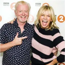  ??  ?? New host: Chris Evans with his replacemen­t Zoe Ball