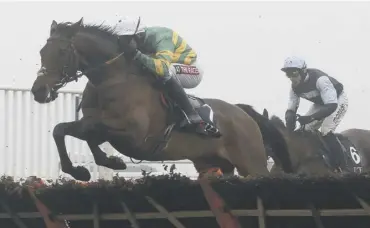  ??  ?? Unowhatime­anharry on his way to winning last year’s running of the Long Walk Hurdle at Ascot.