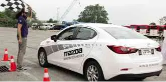  ??  ?? Since the MSDP’S inception in 2015, Mazda2 Skyactiv sedans have been used as the official car for the series. Mazda continuous­ly supplies the training vehicle needs of the MSDP as AAP’S MSDP partner.