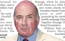  ??  ?? SUPPORT Lord Dannatt is backing Wills’ charity