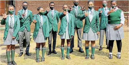  ?? /MANDLA KHOZA. ?? Grade 11 deaf learners from Bukhosibet­fu Inclusive School in Mpumalanga.