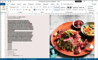  ??  ?? Einfache Pdf-dokumente lassen sich auch in Microsoft Office öffnen und bearbeiten. Komplexe Layouts werden allerdings von dem Office-programm nicht immer korrekt dargestell­t.