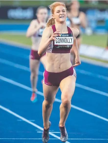  ?? Picture: GETTY IMAGES ?? Ella Connolly is one of Australia’s athletics young guns on the rise ahead of the 2018 Commonweal­th Games.