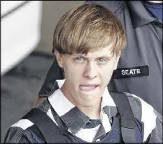  ?? CHUCK BURTON / ASSOCIATED PRESS 2015 ?? In exchange for life sentence, Dylann Roof has agreed to plead guilty to state charges in the 2015 shootings that killed nine people at Emanuel AME Church in Charleston, S.C.