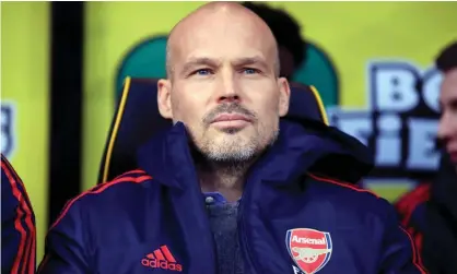  ??  ?? Freddie Ljungberg says Arsene Wenger can tell him ‘some things that he thinks are important’. Photograph: Adam Davy/PA