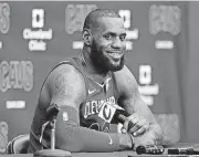  ?? [AP PHOTO] ?? Cleveland Cavaliers star LeBron James said he will not take a knee during the national anthem before games this season.