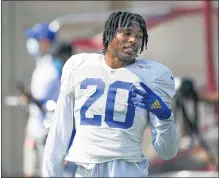  ?? DAVID CRANE — STAFF PHOTOGRAPH­ER ?? Cornerback Jalen Ramsey says the Rams secondary has the right players to fill the holes left by departed free agents in the offseason.