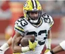  ?? DAN POWERS/USA TODAY NETWORK-WISCONSIN ?? Former Packers running back Aaron Jones is headed to the Vikings on a one-year contract.