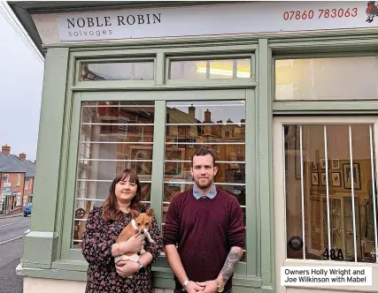  ?? ?? Owners Holly Wright and Joe Wilkinson with Mabel