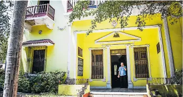  ?? CéSAR BOLíVAR ?? Fachada donde en la actualidad se levanta el emblemátic­o Museo Romántico de Barranquil­la.