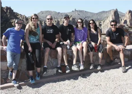  ??  ?? The original Hydro Flask team on top of Smith Rock in Oregon.