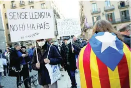  ?? EFE ?? Imagen de una manifestac­ión separatist­a en Barcelona