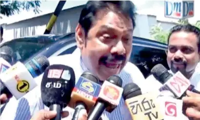  ??  ?? RAJAPAKSA: If I have done wrong I will take the responsibi­lity but I have done no wrong