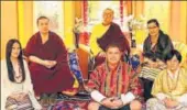  ?? KARMAPA.ORG ?? Thaye Dorje (second from left) and Rinchen Yangzom (extreme left) were married in a private ceremony in Delhi.