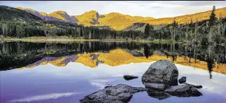  ?? Dreamstime/TNS ?? Rocky Mountain National Park is considered one of the top parks for wildlife watching because of the variety of large mammals that inhabit the park.