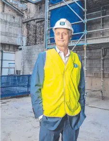  ?? Photo: Glenn Hunt/The Australian ?? TOO BUSY: Builder Scott Hutchinson at a constructi­on site in Fortitude Valley.