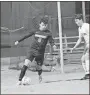  ?? Barbara hall ?? Gordon Central midfielder Richard Barrios and the rest of the Warriors will begin the GHSA 2A state playoffs this week when they host Haralson County at Ratner Stadium.