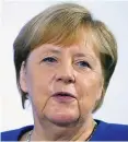  ??  ?? Chancellor Angela Merkel