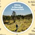  ?? ?? Hiking in Namadgi National Park