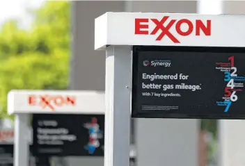  ?? File photo / Associated Press ?? Within conservati­ve circles, Exxon’s conspiracy message seems to be gaining traction.