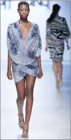  ??  ?? DESIGNS ON WOMEN: Right, Bridget Pickering and Ludwig Bausch; above, Ruff Tung designs allow a woman to get the maximum wear out of her chosen style; left, Ruff Tung’s iconic prints.