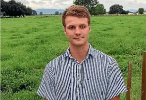  ?? SUPPLIED ?? Tom Kirkbride, Morrinsvil­le, is a finalist contesting the Waikato Dairy Trainee of the Year title.