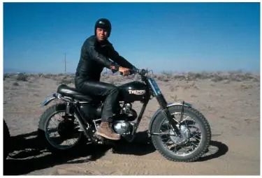  ??  ?? Steve Mcqueen helped to make Triumph Desert sleds super-cool