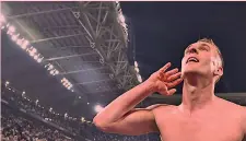  ?? AFP ?? Arkadiusz Milik, 24 anni, nella sera di esultanza allo Stadium
