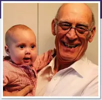  ??  ?? ENJOYED LIFE: Geoffrey with granddaugh­ter, Rosie