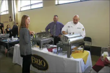  ??  ?? Brio Tuscan Grille served samplings from their menu at last year’s Central NJ Expo.