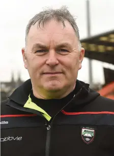  ??  ?? Sligo manager Cathal Corey.