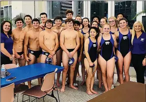  ?? Contribute­d photo ?? Wet-n-Wildcats: The El Dorado High School Swim team recently competed in the 50/100 Free Meet hosted by Little Rock Central. The team placed third overall with 36 points. El Dorado’s boys team was led by junior Jacob Boshears, who set a pool record in...