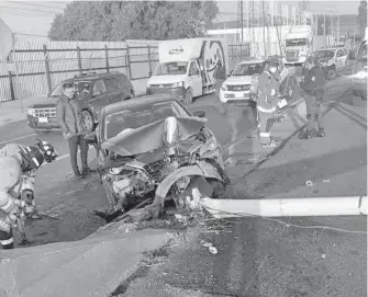  ?? /CORTESÍA: PC ?? La lesionada fue trasladada a un hospital en condición de estable