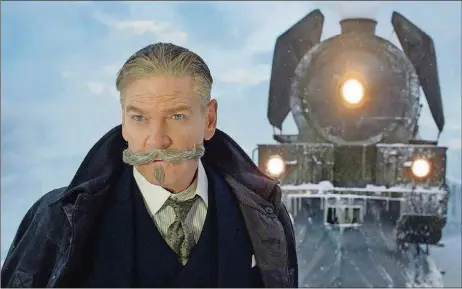  ??  ?? Director Kenneth Branagh as Hercule Poirot in “Murder on the Orient Express.”