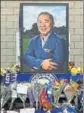  ?? AFP ?? Leicester City owner Vichai’s portrait.