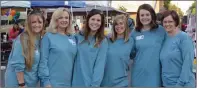  ?? SUBMITTED ?? Unity Health employees participat­e in the Unity Health Family Day at the Searcy Certified Farmers’ Market last fall. The hospital and market will team up again July 12 for the Farm to Table Pop-Up Restaurant to promote healthy eating and local growers in the area. From left are Sara Wise, registered nurse; Judy Glenn, RN; Brooke Pryor, marketing director; Anna Brumfield, marketing coordinato­r; Hannah Robison, marketing coordinato­r; and Cassandra Feltrop, foundation executive director.