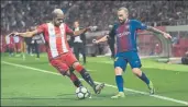  ?? FOTO: PERE PUNTÍ ?? Aleix Vidal jugó en ataque ante el Girona