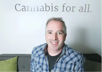  ?? JIM WELLS/FILES ?? Darren Bondar, CEO and founder of Calgary’s Spiritleaf, says potential cannabis retailers are being “shut out by the larger players who are being opportunis­tic, who don’t care about the local community.”