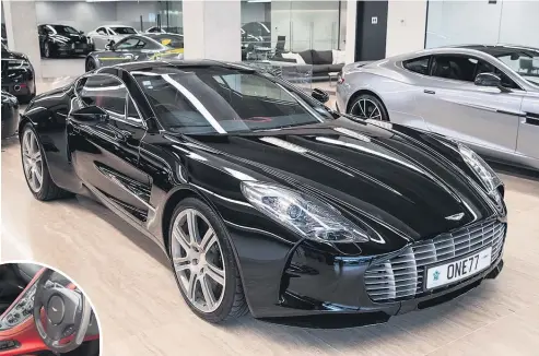  ?? Pictures / Jason Oxenham ?? The Aston Martin One-77 is from a limited run of 77 cars.