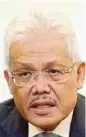  ??  ?? Datuk Seri Hamzah Zainudin