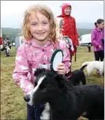  ??  ?? Chloe O’Sullivan, Kenmare with her dog Blackie who won a prize in the Best Child Handler Dog Class at last year’s Kilgarvan Show. Photo: Lisa O’Shea.