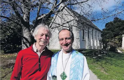  ?? PHOTO: RNZ ?? Overjoyed . . . Anglican priest Chris Swannell and his partner Michael Hooper.