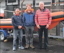  ?? 50_c21kintyre­seasports0­1 ?? From left: Dalintober Beach Group chairman Jamie McLean, Kintyre Seasports operations and developmen­t manager Jamie Rodgers and Kintyre Seasports chairman Campbell Fox.