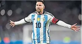  ?? AP ?? MESSI. El gran capitán albicelest­e, en el último tramo de su carrera como jugador.