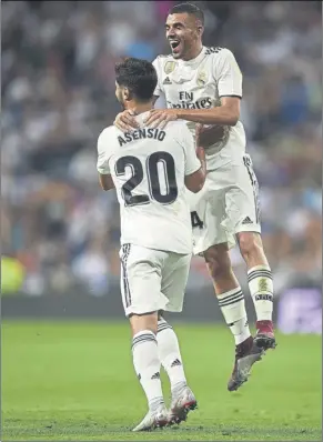  ?? Foto: EFE ?? Asensio y Ceballos, juntos en un partido de la temporada 18/19